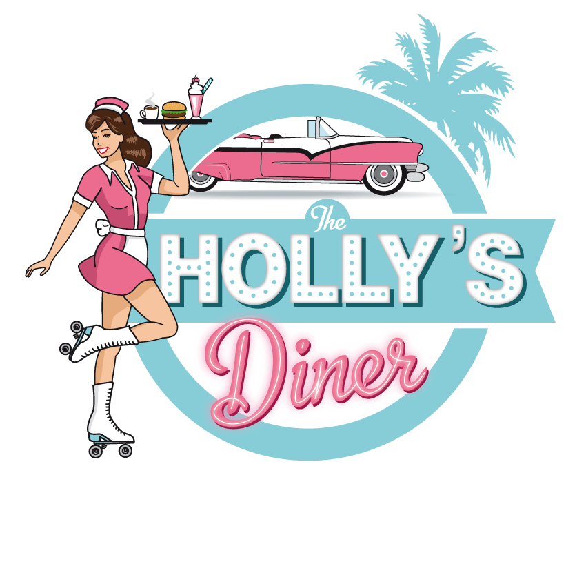 illustration Logo Holly's Diner png transparent